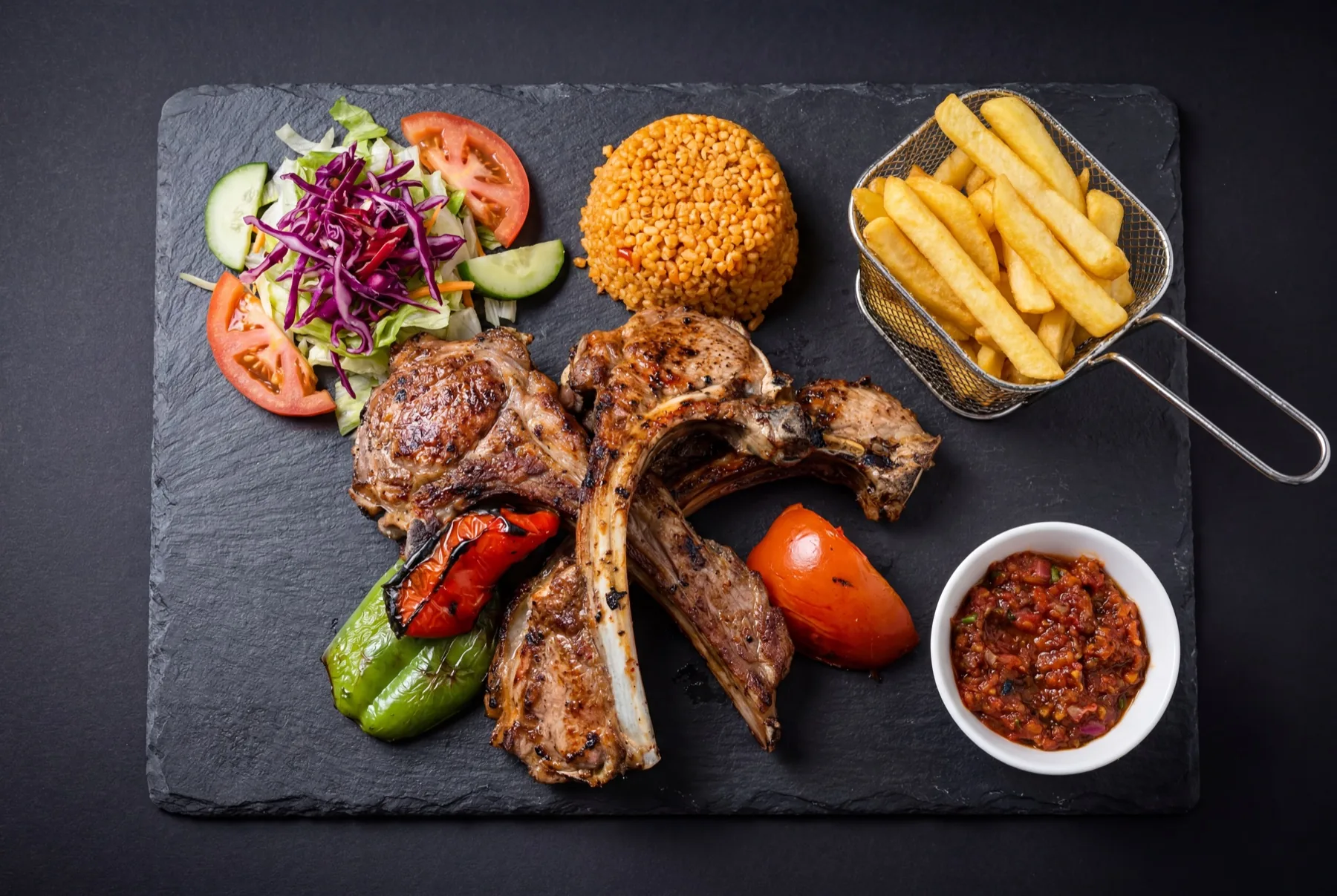 Assiette Côtelettes d'Agneau
