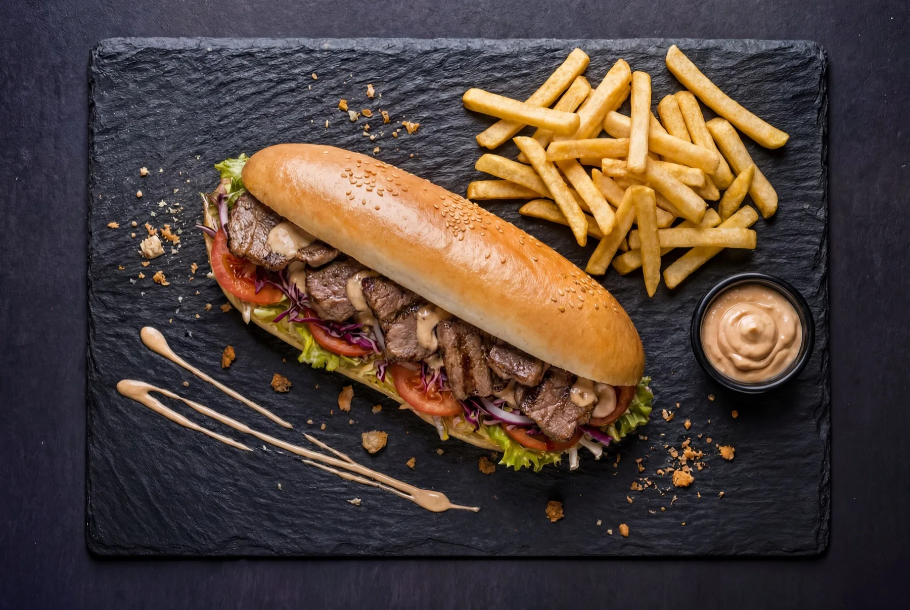 Sandwich Brochette Agneau