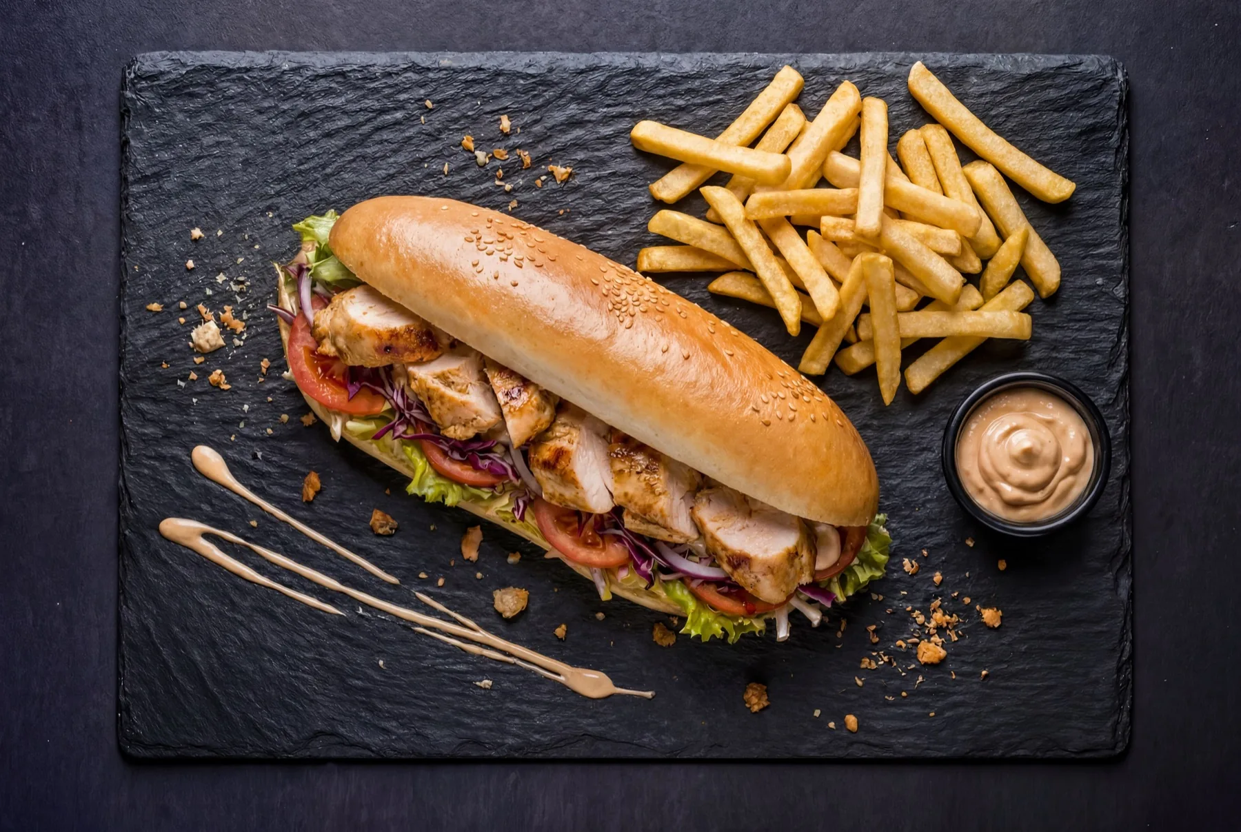 Sandwich Brochette Poulet